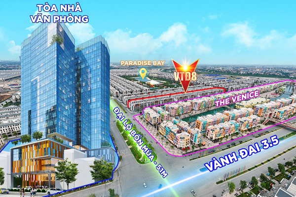 SHOPHOUSE ĐỐI DIỆN TÒA VP & TMDV / VỊNH THIÊN ĐƯỜNG   VTĐ8-4X